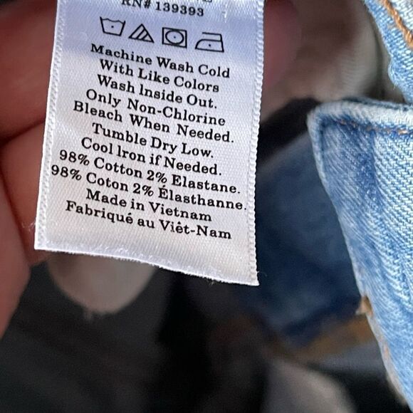 EVERLANE high rise skinny blue jeans 24 regular - Picture 5 of 9